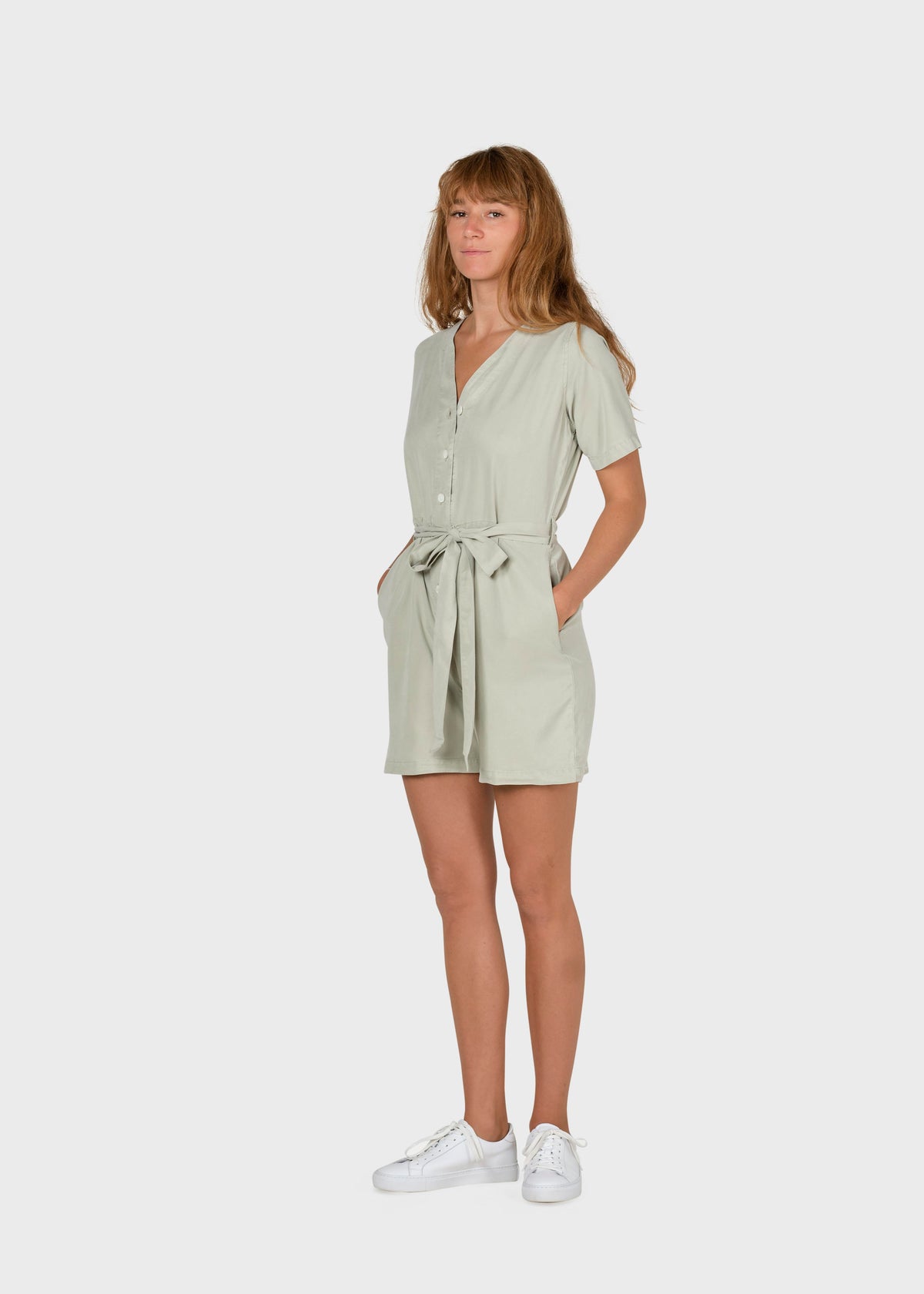 Klitmøller Collective ApS Marna short jumpsuit Jumpsuits Sage