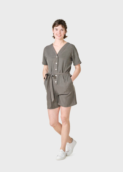 Marna short jumpsuit - Taupe – klitmollercollective.com
