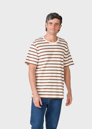 Klitmøller Collective ApS Mateo tee T-Shirts Cream/taupe