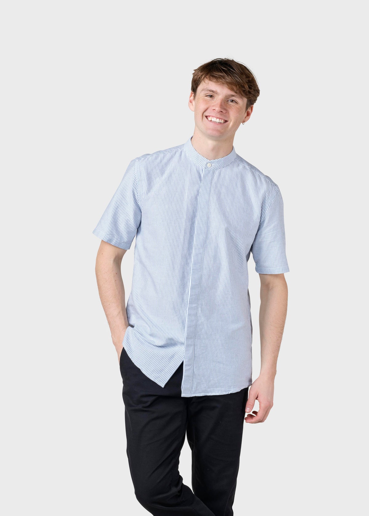Klitmøller Collective ApS Max striped shirt Shirts White/navy