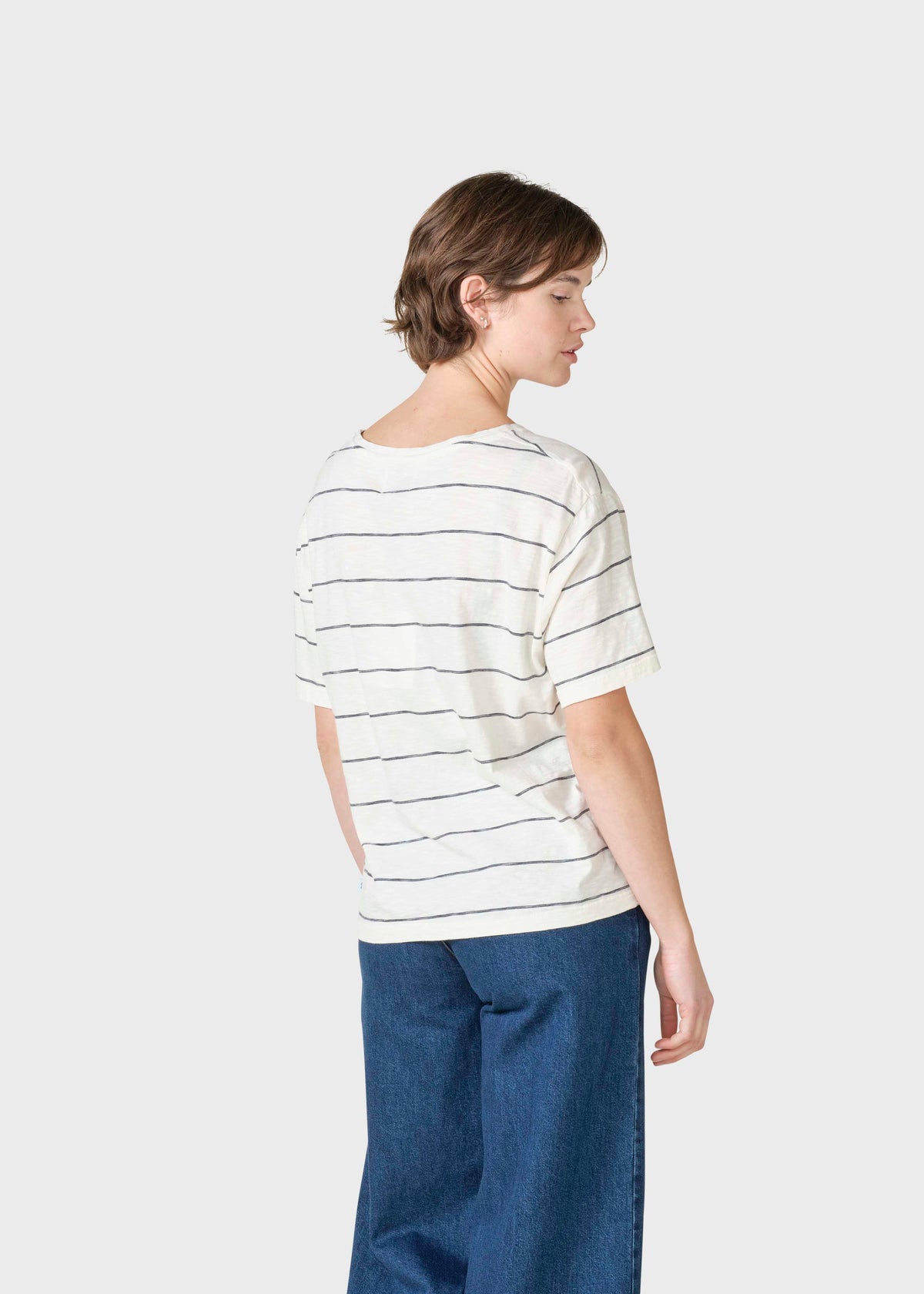 Klitmøller Collective ApS Megan tee OCS T-Shirts Cream/navy
