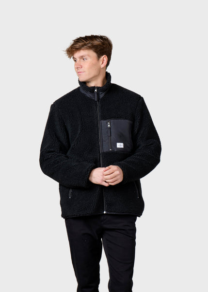 Black fleece 2024 mens jacket