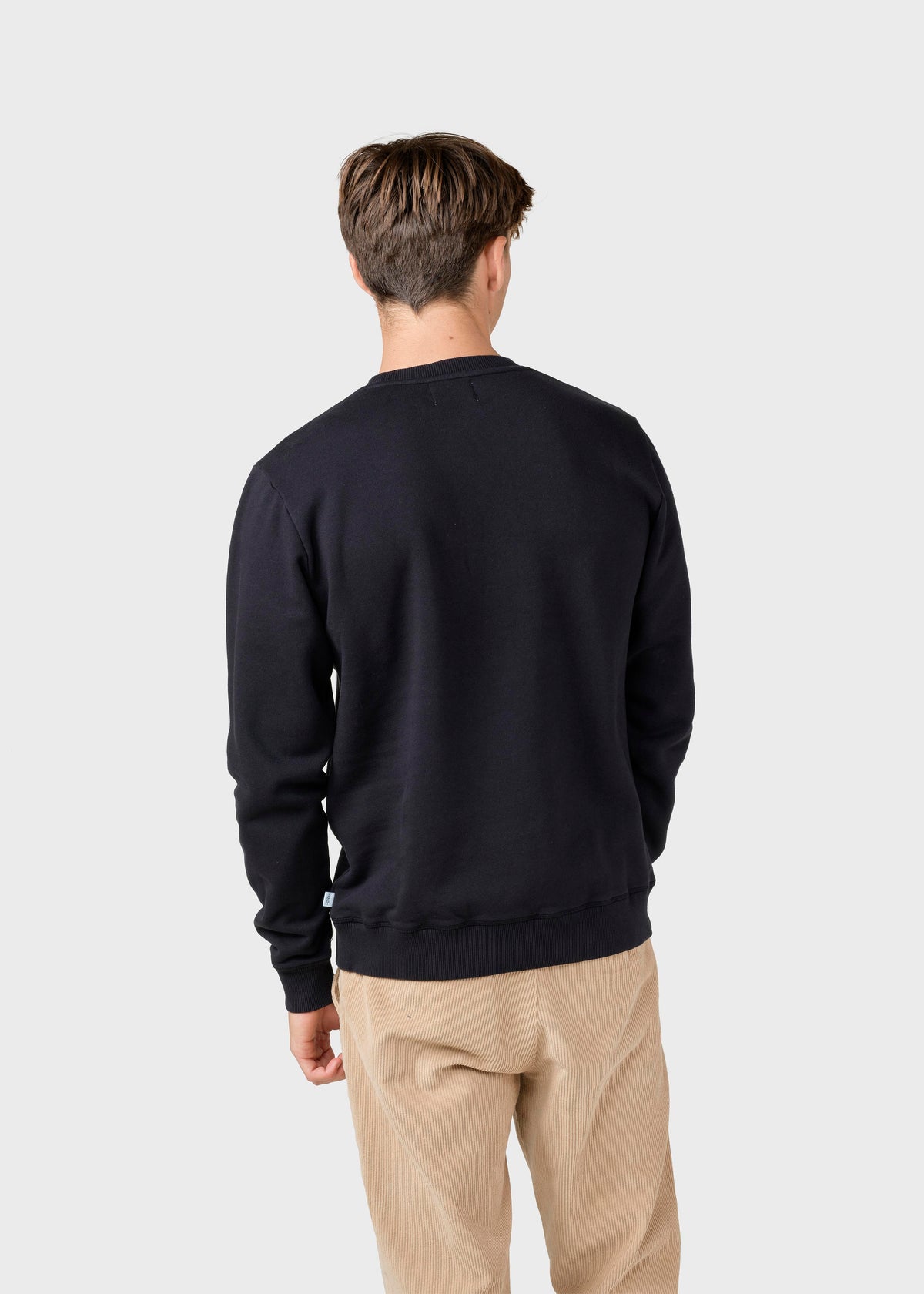 Klitmøller Collective ApS Mens logo crew Sweatshirts Black