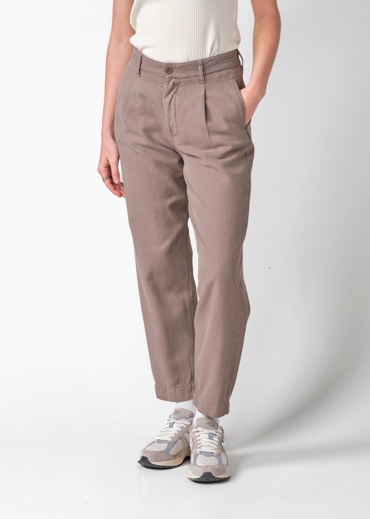 Klitmøller Collective ApS Mette lyocell pants OCS Pants Taupe