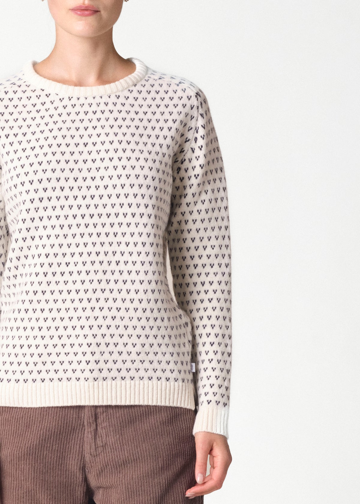 Klitmøller Collective ApS Mika knit Knitted sweaters Cream/navy