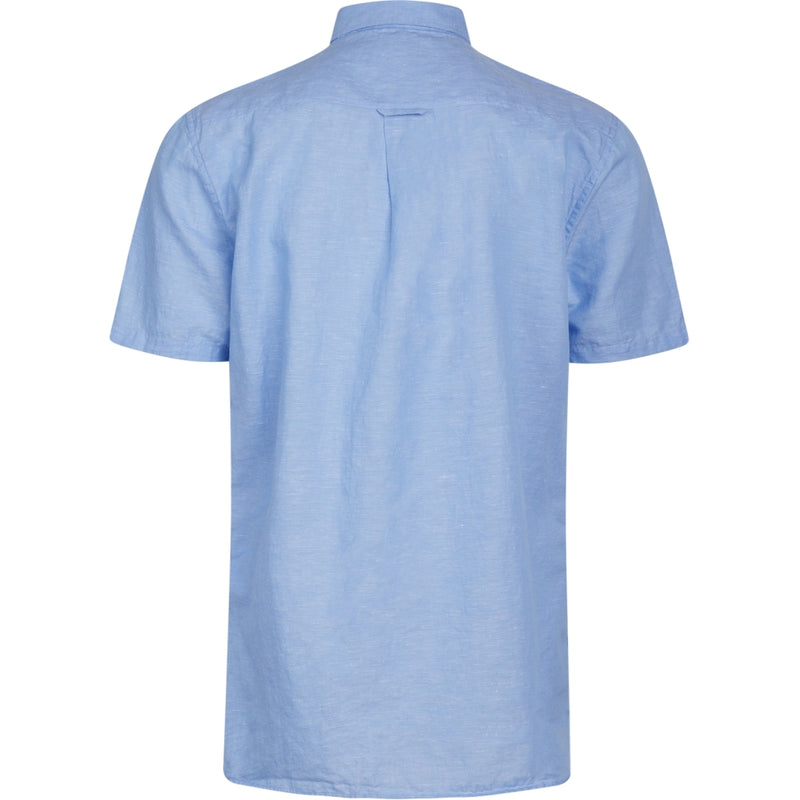 Klitmøller Collective ApS Mikkel linen shirt Shirts Blue melange