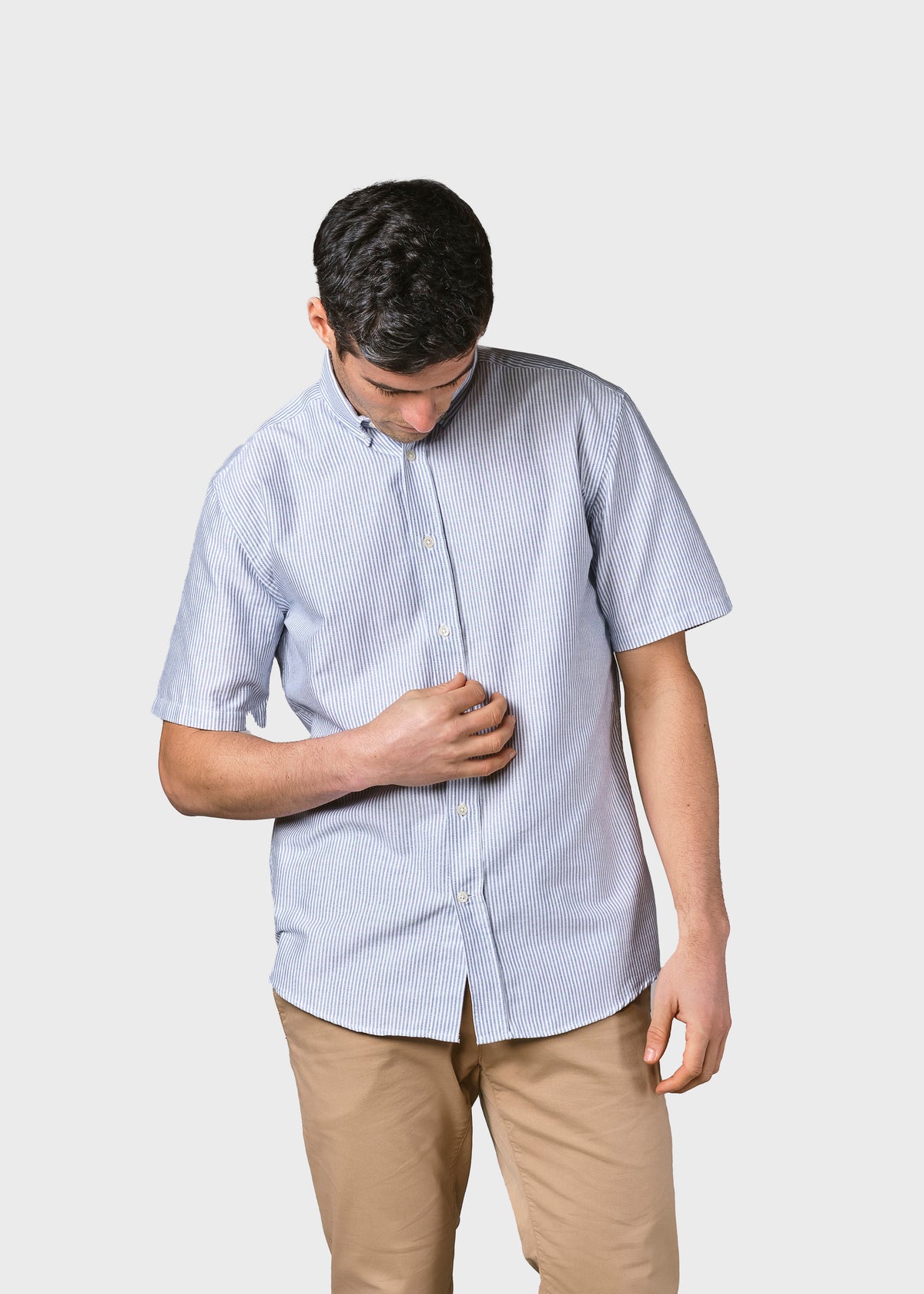 Klitmøller Collective ApS Mikkel striped shirt Shirts White/navy