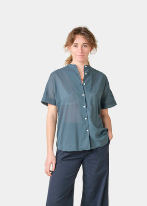 Klitmøller Collective ApS Mille S/S shirt Shirts Moss Green