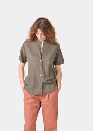 Klitmøller Collective ApS Mille S/S shirt Shirts Taupe
