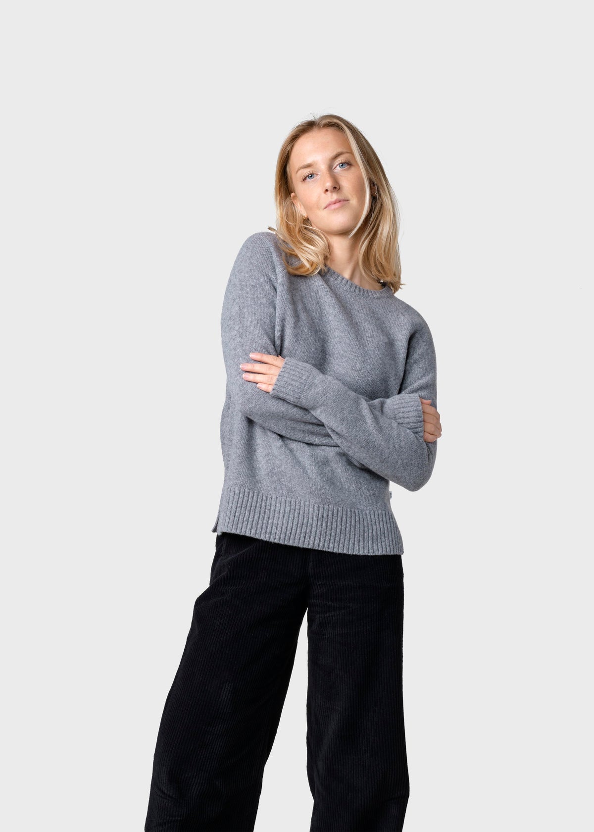 Klitmøller Collective ApS Nina knit Knitted sweaters Light grey