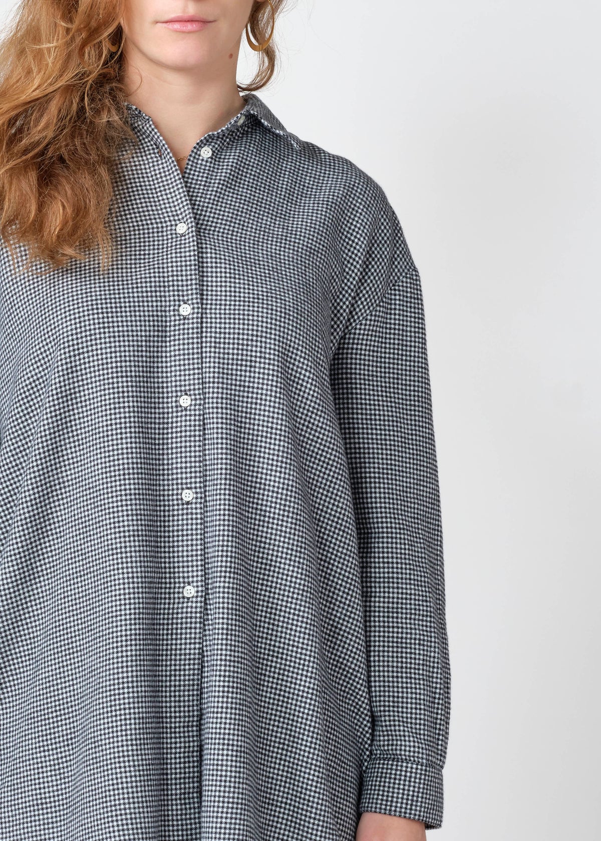 Klitmøller Collective ApS Ofelia check shirt Shirts Black/white