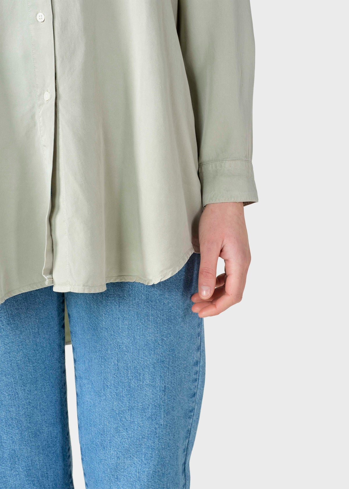 Klitmøller Collective ApS Ofelia lyocell shirt Shirts Sage
