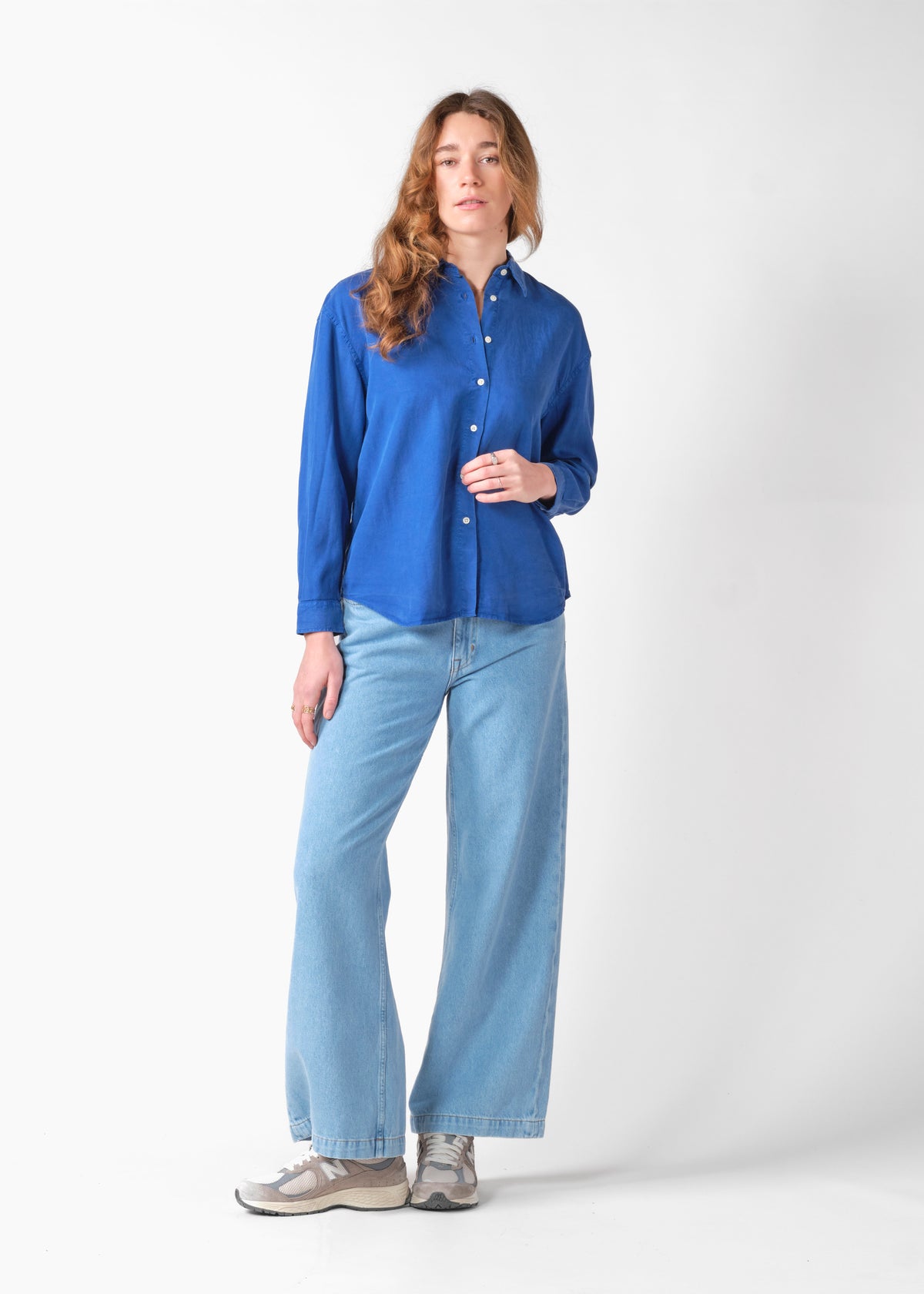 Klitmøller Collective ApS Ofelia short shirt Shirts Surf blue