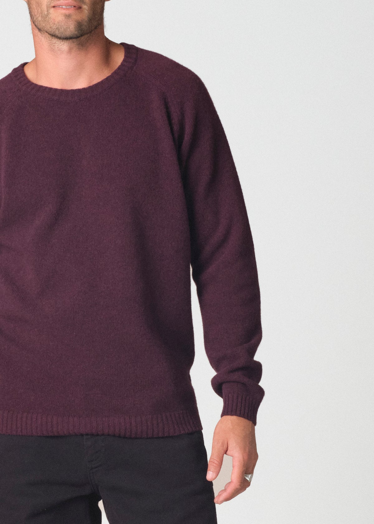 Klitmøller Collective ApS Ole knit Knitted sweaters Burgundy