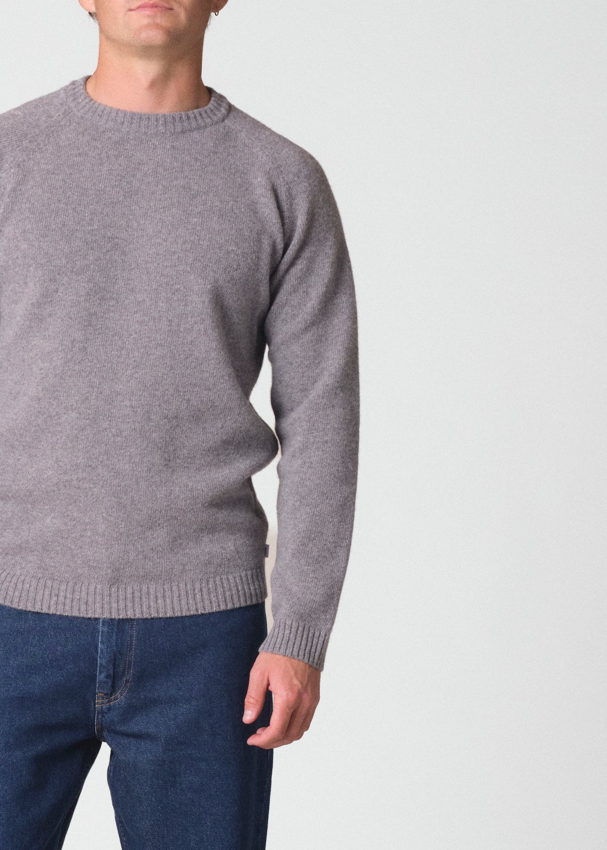 Klitmøller Collective ApS Ole knit Knitted sweaters Light grey