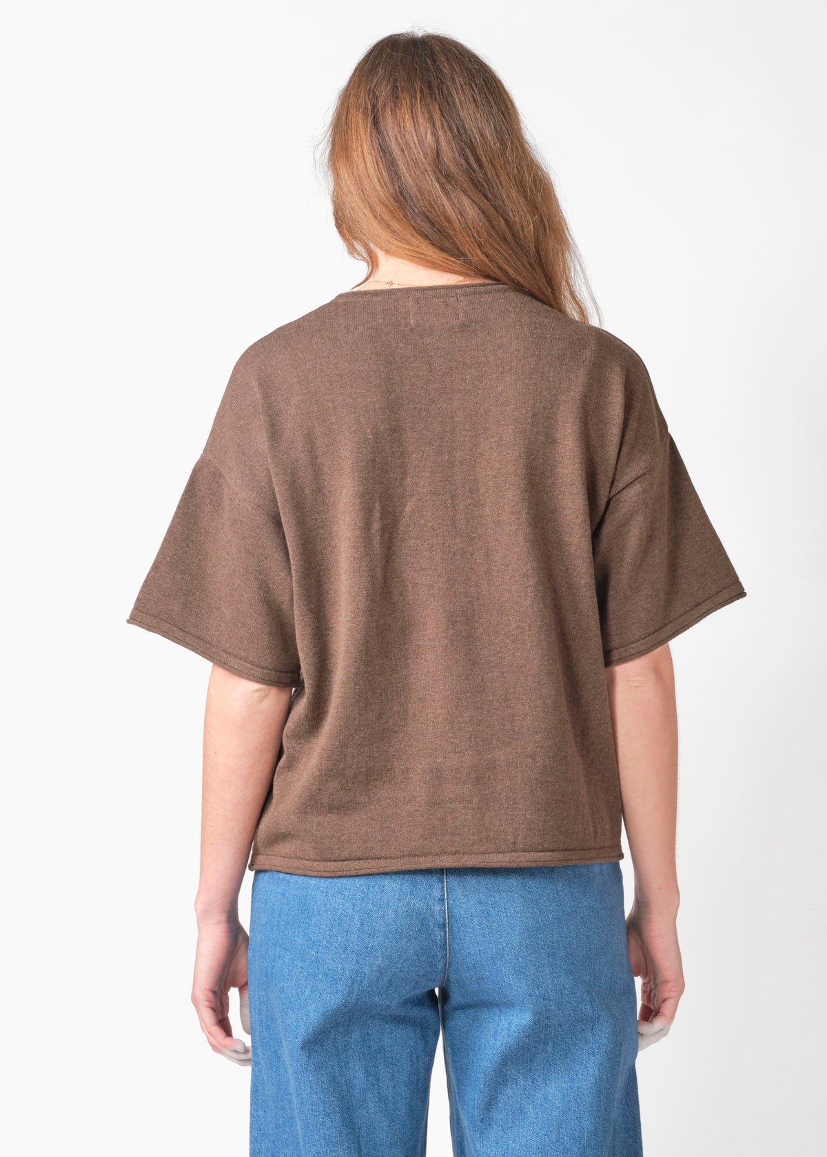 Klitmøller Collective ApS Patricia S/S knit Knitted sweaters Taupe