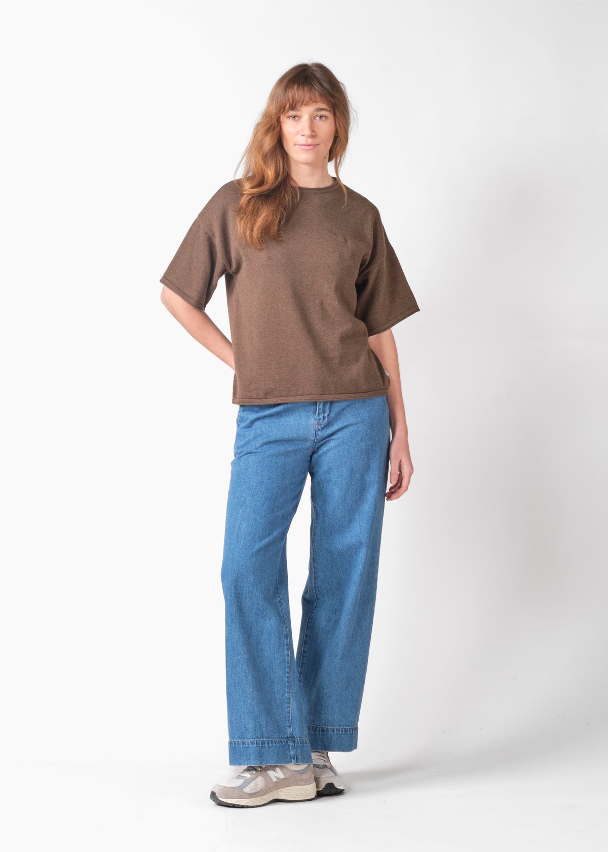 Klitmøller Collective ApS Patricia S/S knit Knitted sweaters Taupe
