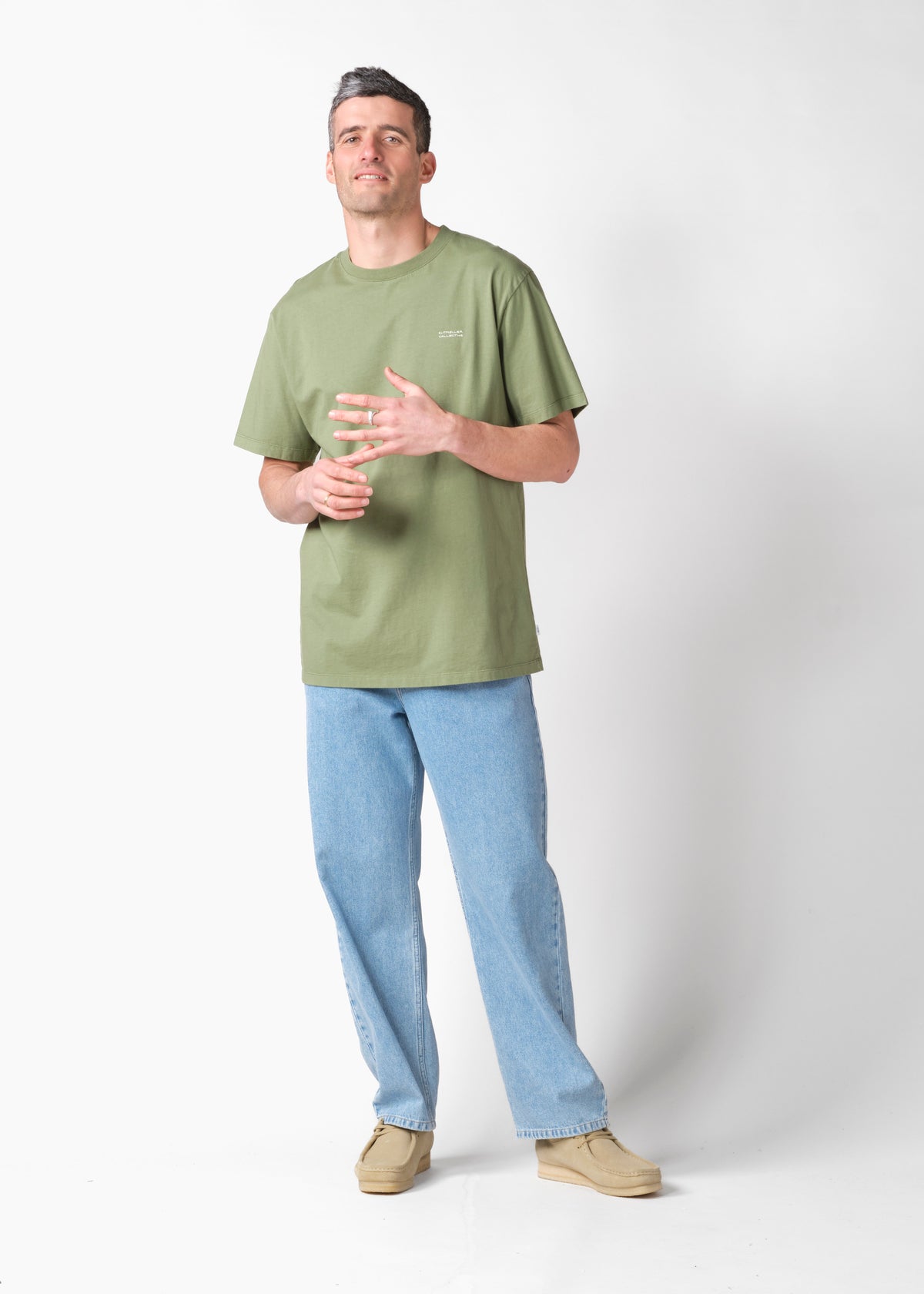 Klitmøller Collective ApS Poldi tee OCS T-Shirts Herb green