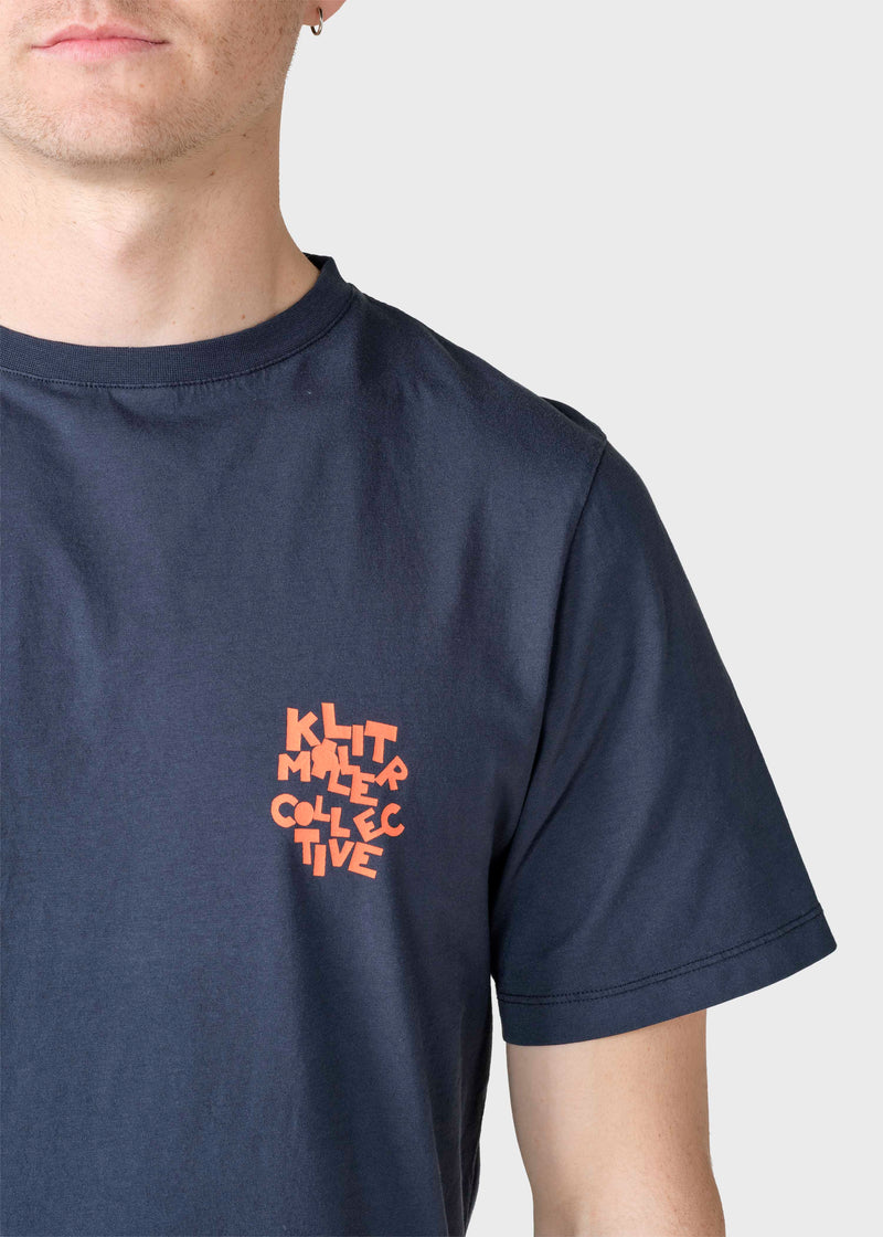 Klitmøller Collective ApS Puzzle tee T-Shirts Navy