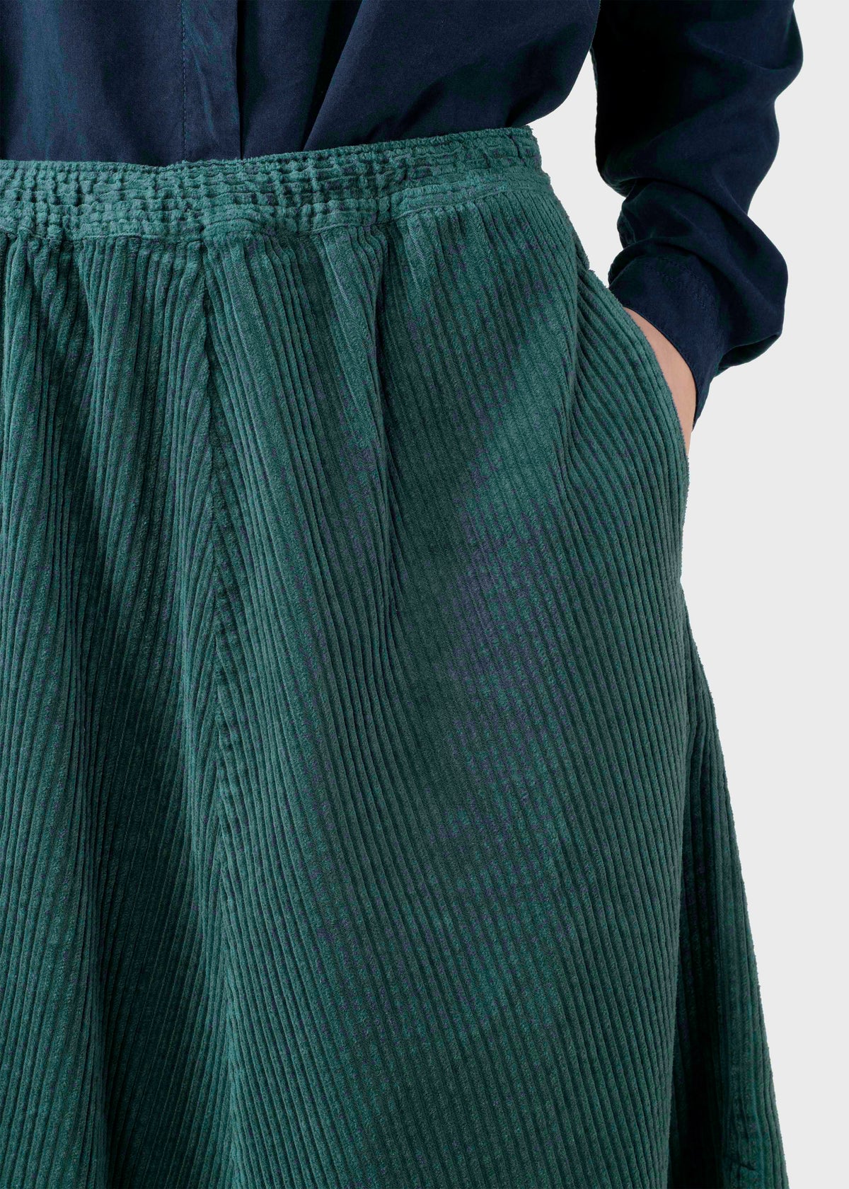 Klitmøller Collective ApS Ramona cord skirt Skirts Moss Green