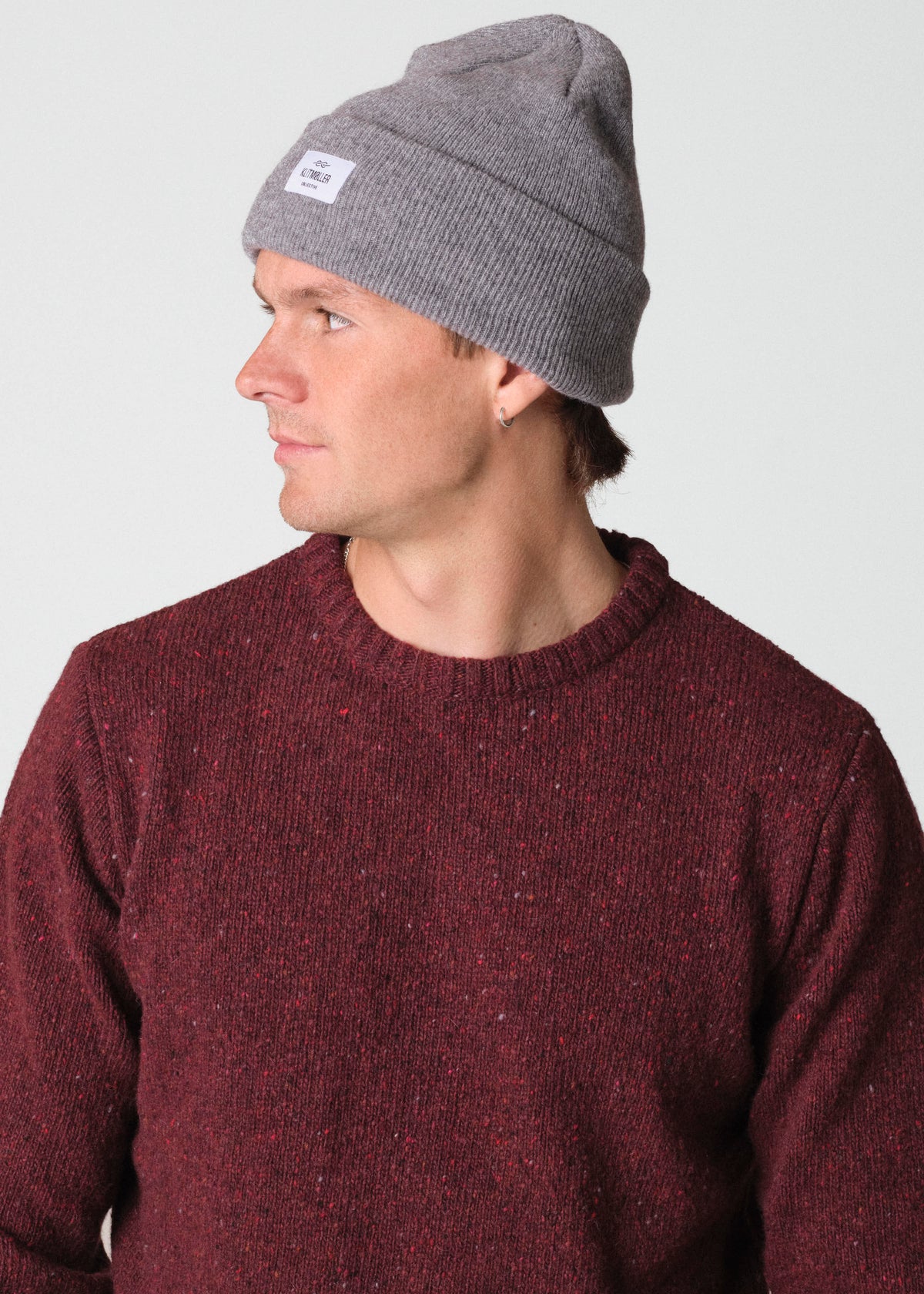 Klitmøller Collective ApS Rib beanie Beanies Light grey
