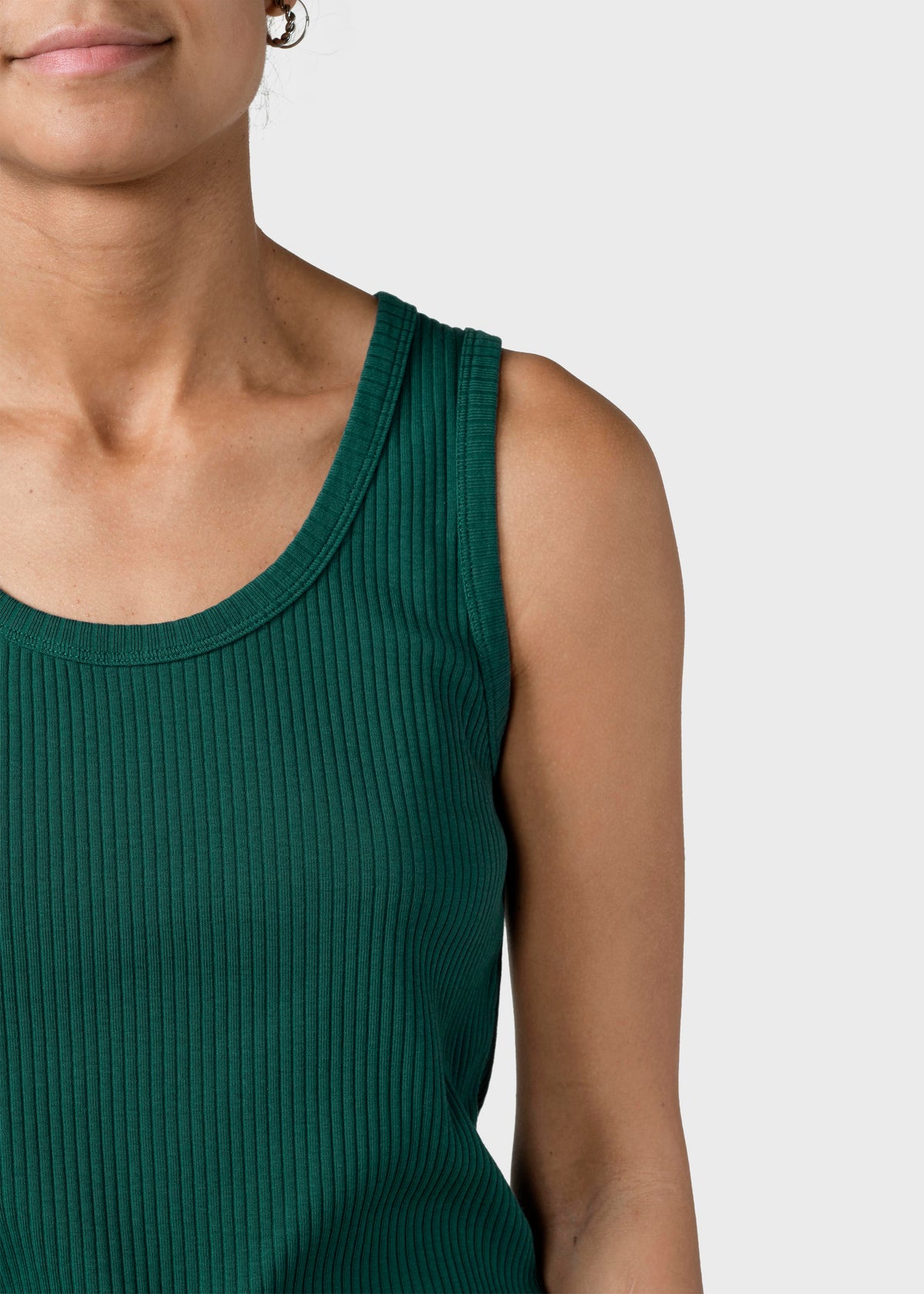 Klitmøller Collective ApS Rib top OCS T-Shirts Moss Green