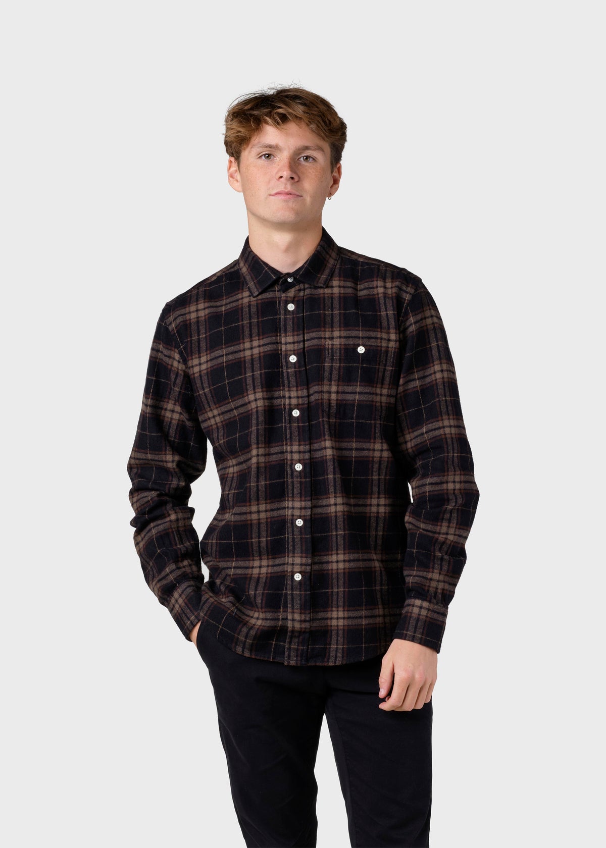 Klitmøller Collective ApS Rocco shirt Shirts Brown check