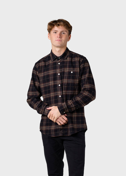 Rocco shirt - Brown check – klitmollercollective.com