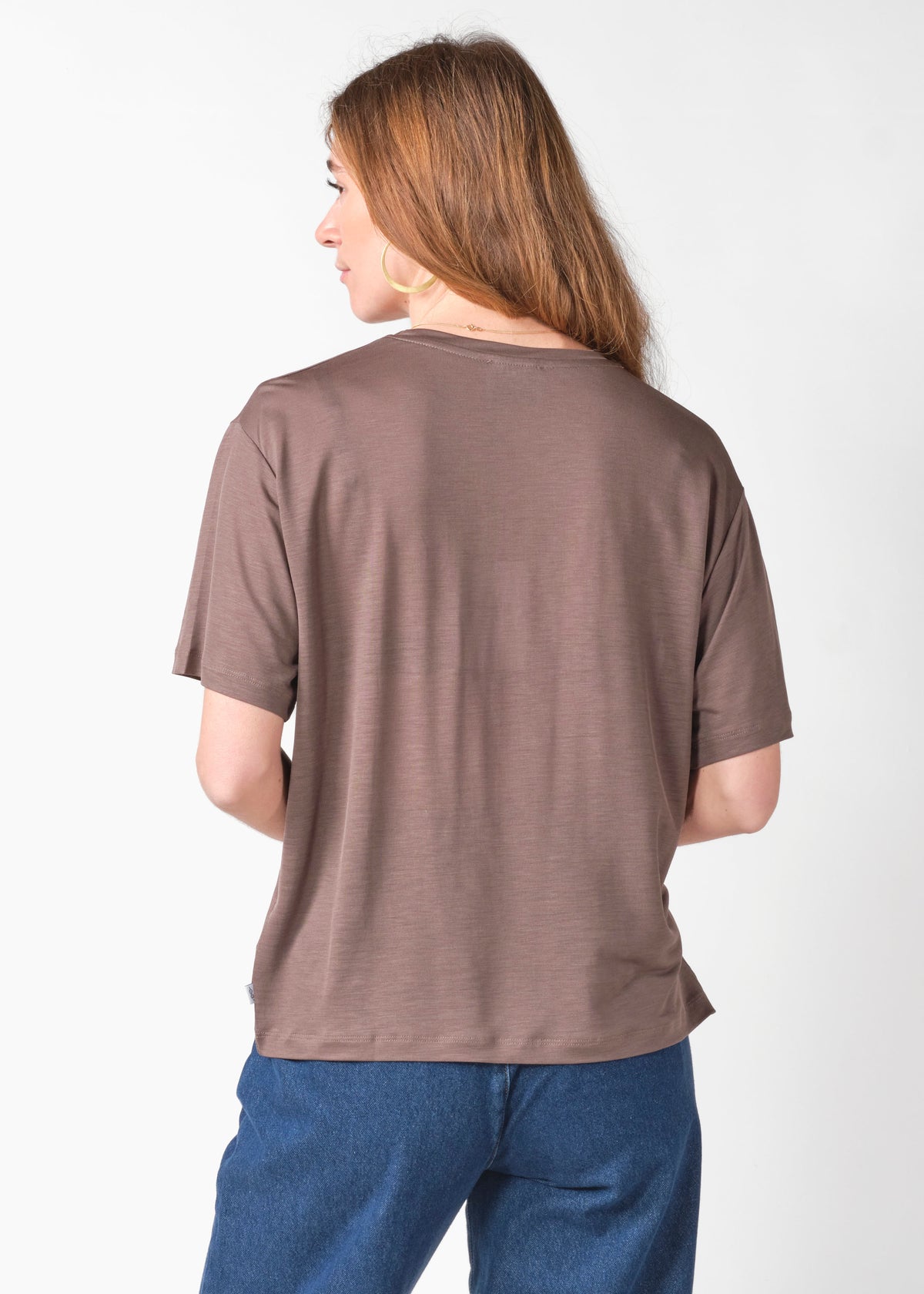 Klitmøller Collective ApS Rose lyocell tee T-Shirts Taupe
