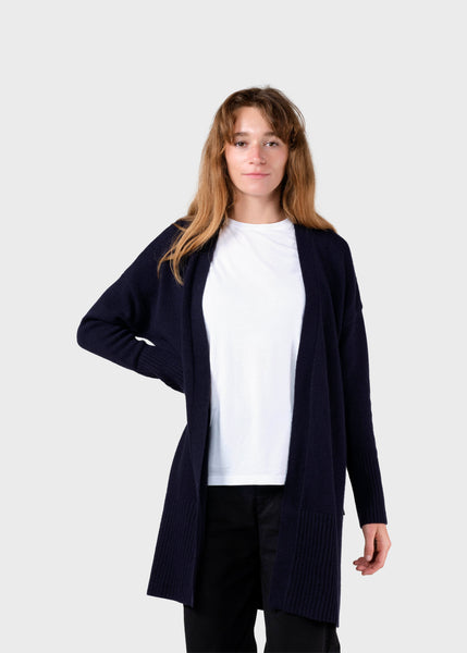 Rosemarie knit cardigan - Navy – klitmollercollective.com