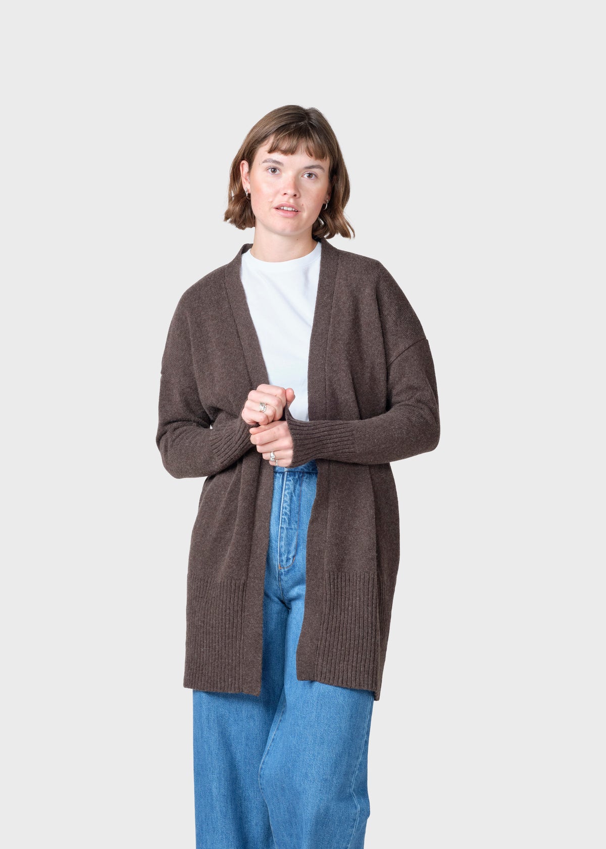 Klitmøller Collective ApS Rosemarie knit cardigan Knitted sweaters Taupe