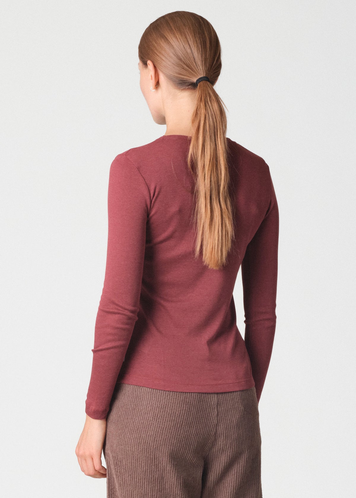 Klitmøller Collective ApS Selma LS tee OCS T-Shirts Burgundy