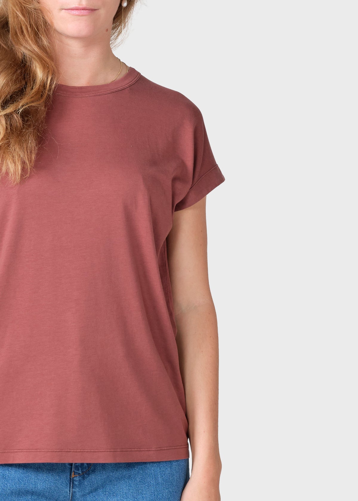 Klitmøller Collective ApS Sigrid tee OCS T-Shirts Burgundy