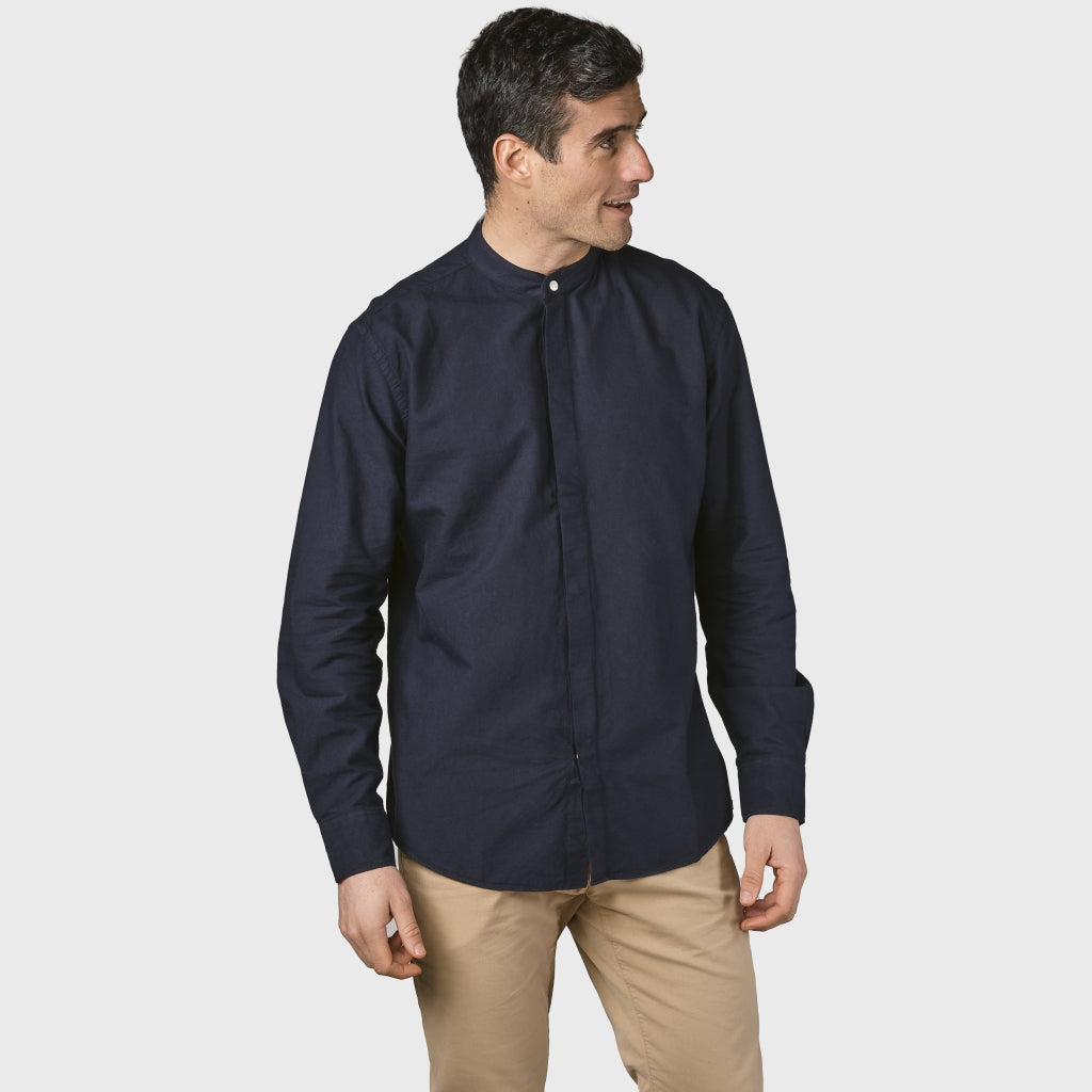 Klitmøller Collective ApS Simon shirt GOTS Shirts Navy