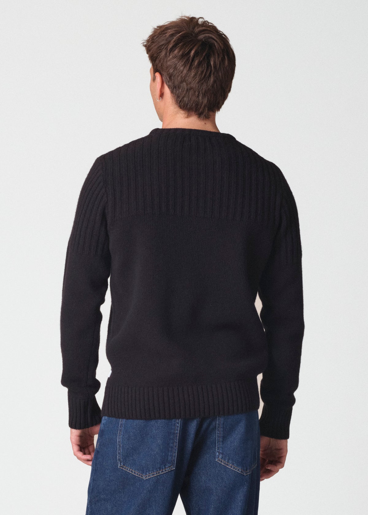 Klitmøller Collective ApS Søren knit Knitted sweaters Black