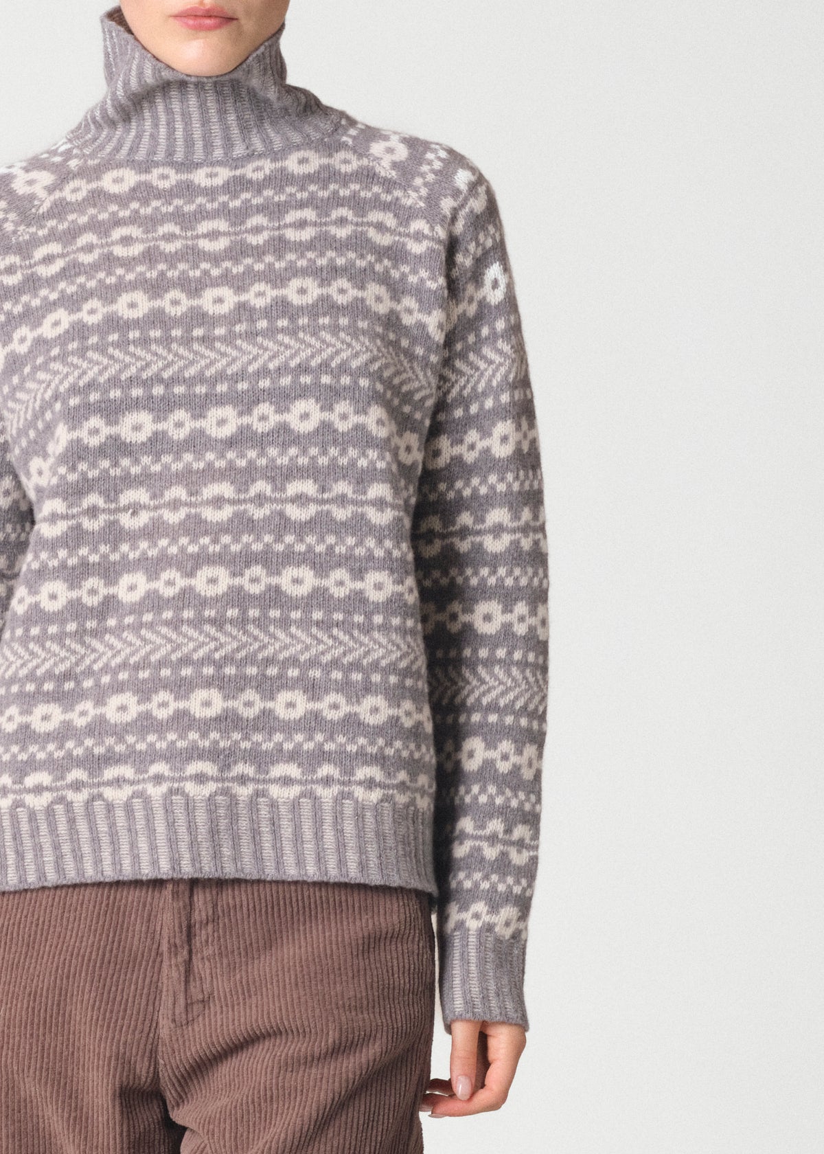 Klitmøller Collective ApS Sofie knit Knitted sweaters Light grey/cream