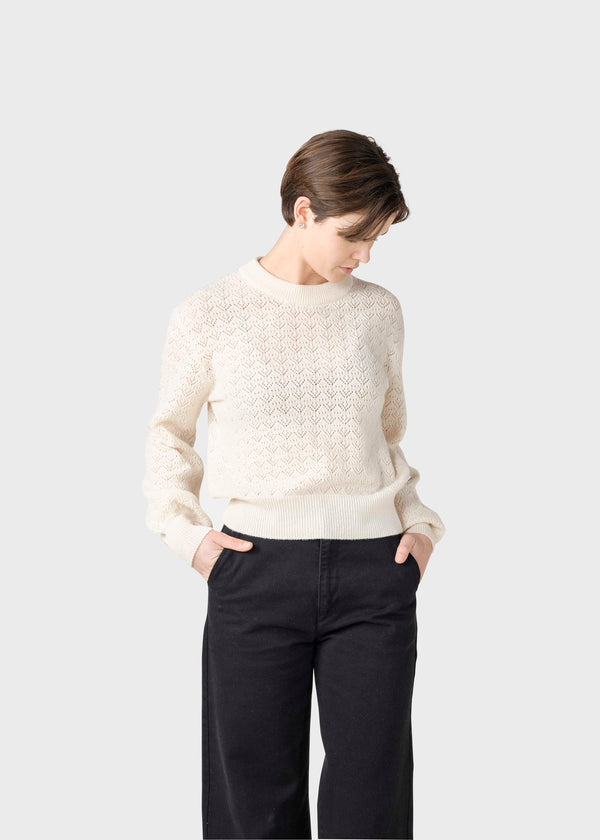 Klitmøller Collective ApS Tanja knit Knitted sweaters Cream