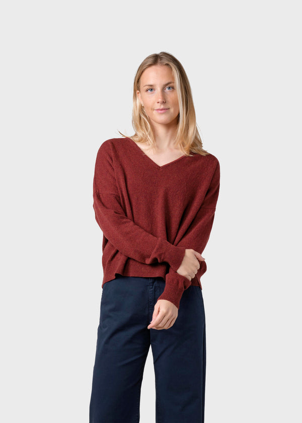 Klitmøller Collective ApS Vanessa knit Knitted sweaters Clay red