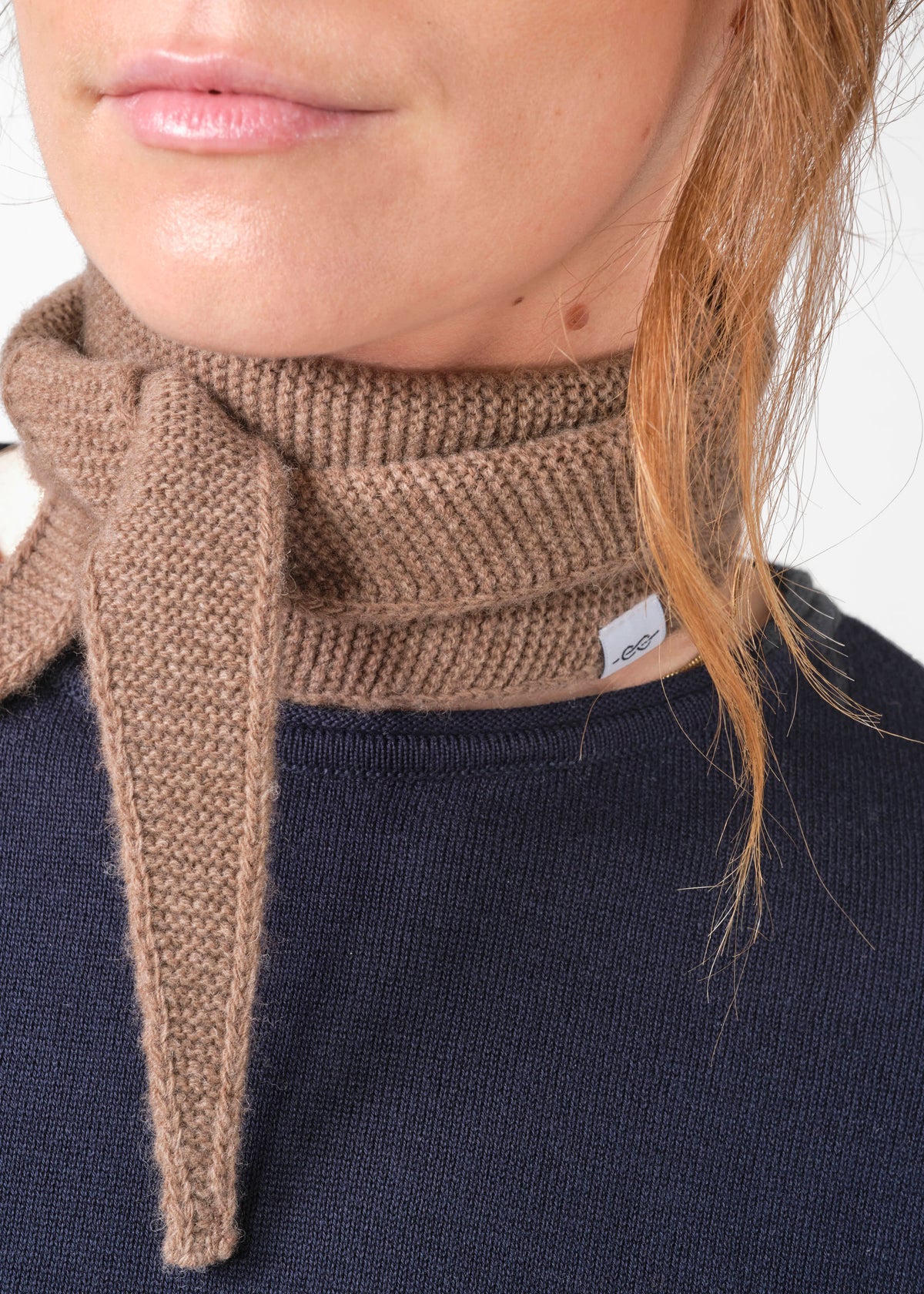 Klitmøller Collective ApS Violet small knit scarf Scarfs Cashew