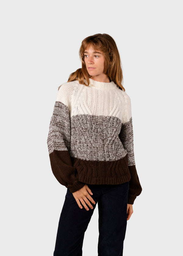 Klitmøller Collective ApS Viva knit Knitted sweaters Cream/earth