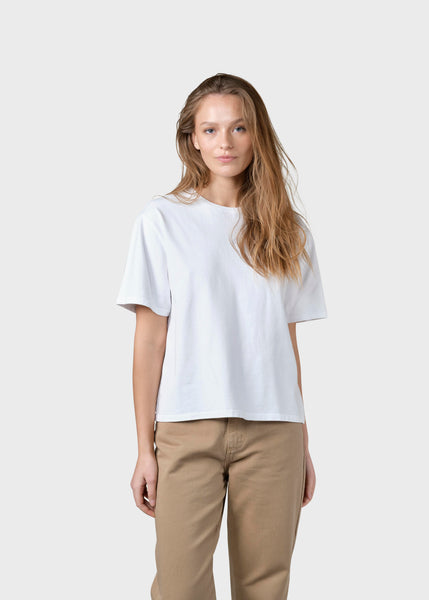 Womens boxy tee White