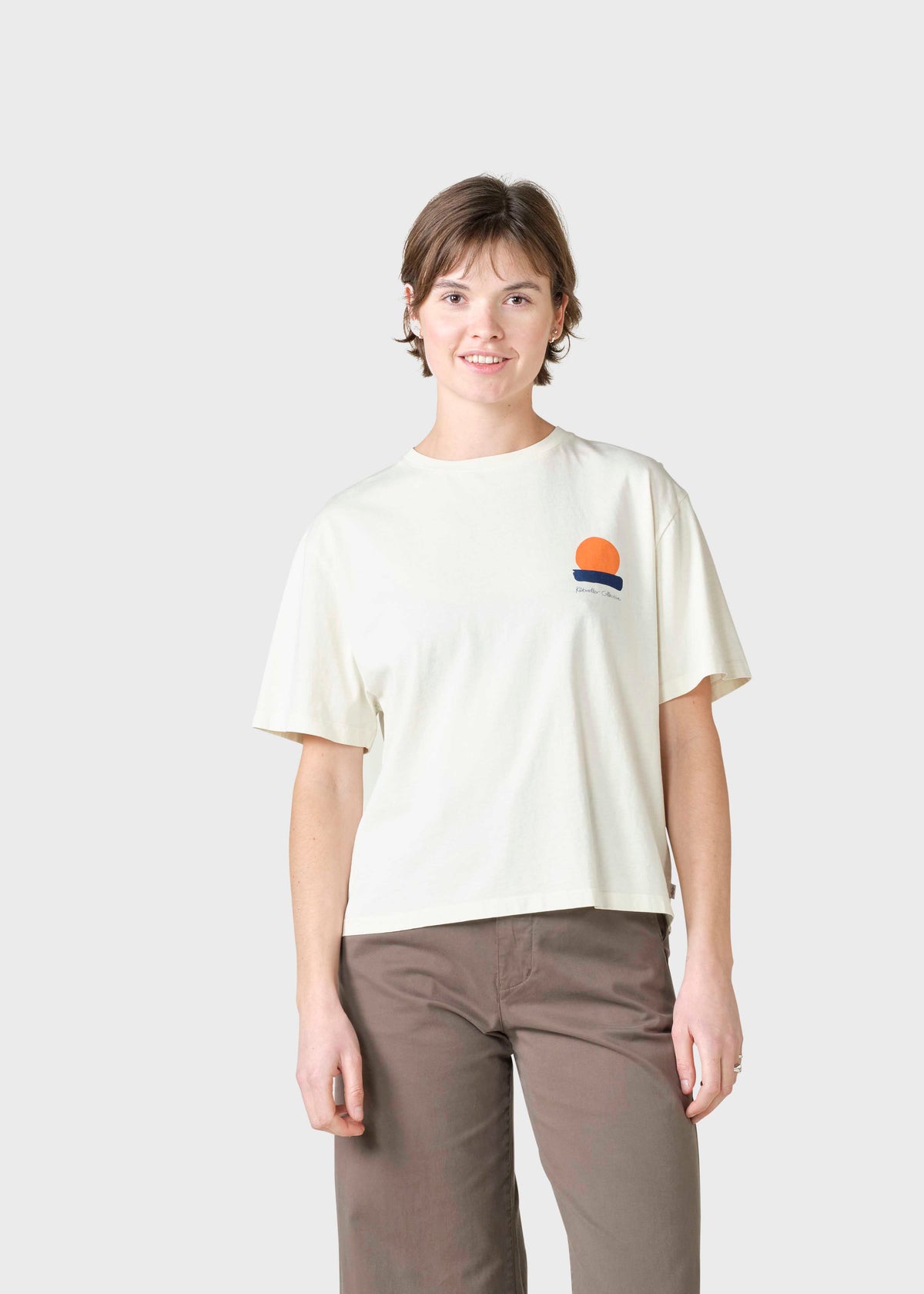Klitmøller Collective ApS Zoe tee OCS T-Shirts Cream