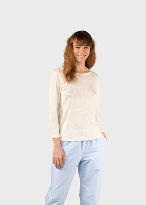 Klitmøller Collective ApS Gudrun LS tee T-Shirts Cream
