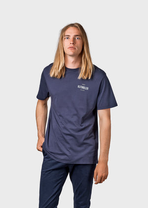 Klitmøller Collective ApS Mens small logo tee T-Shirts Navy