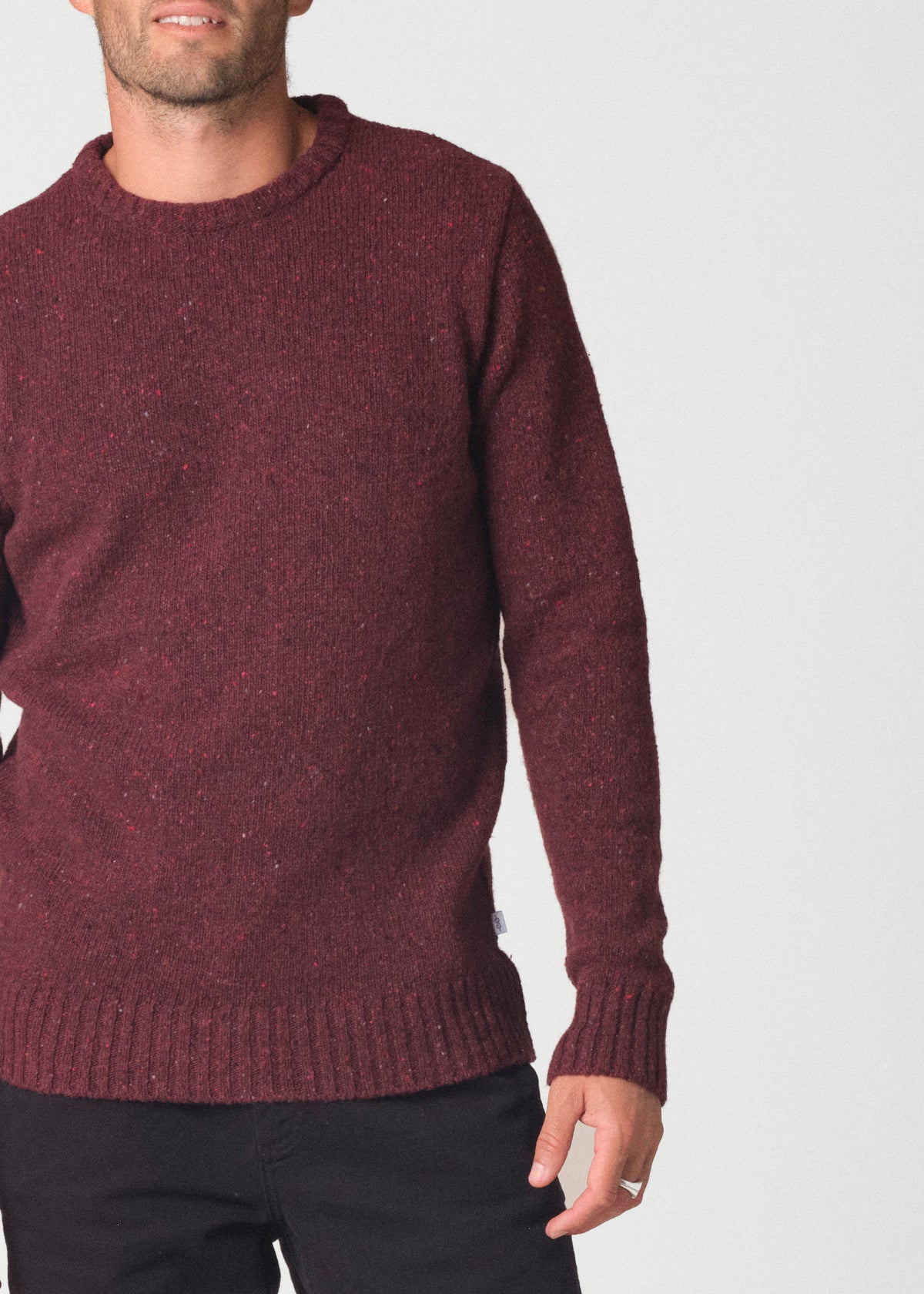 Klitmøller Collective ApS Aage knit Knitted sweaters Burgundy