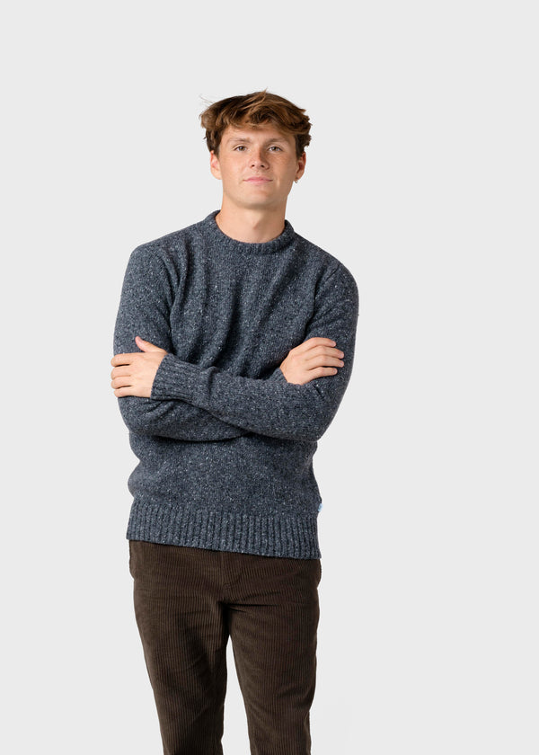 Klitmøller Collective ApS Aage knit Knitted sweaters Grey melange