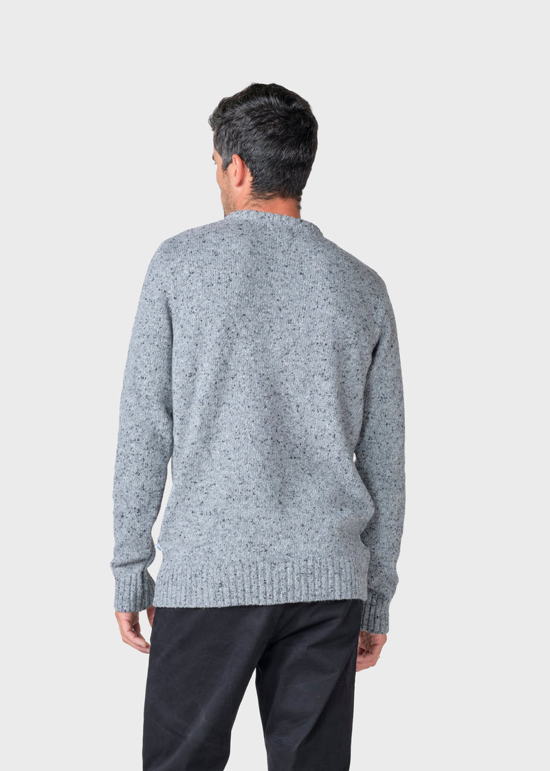 Klitmøller Collective ApS Aage knit Knitted sweaters Light grey