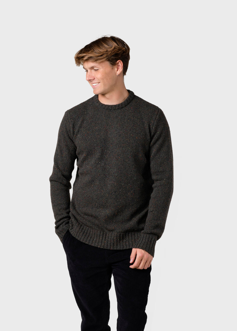 Klitmøller Collective ApS Aage knit Knitted sweaters Olive