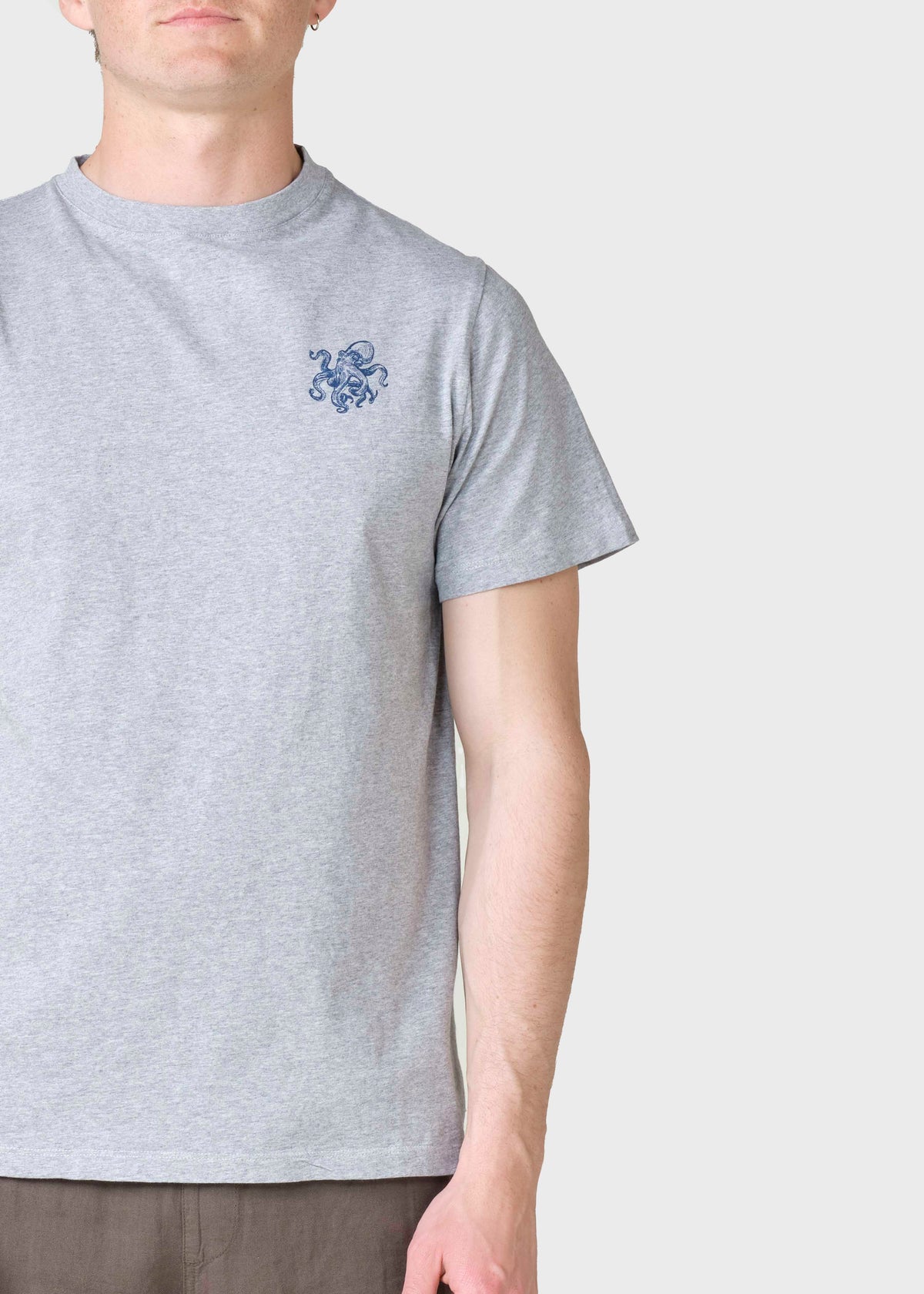 Klitmøller Collective ApS Adan tee T-Shirts Grey melange
