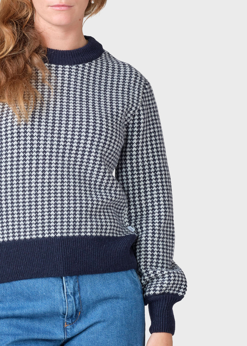 Klitmøller Collective ApS Agnes knit Knitted sweaters Navy/cream